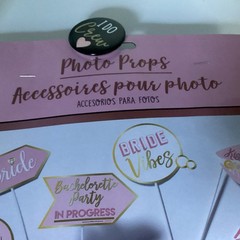 Bridal Shower / Bachelorette Party Photo Props Pack & Pin Unopened New /14 Items