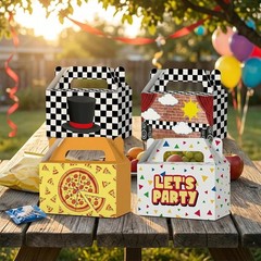 Creative 12 Pcs Horror Game Inspired Treat Boxes for Unique Party Celebrations