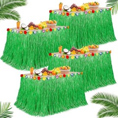 Waterproof Grass Table Skirt – Hawaiian Party Decor