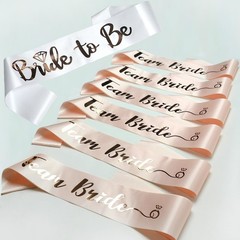 Team Bride Sash Bachelorette Wedding Party Gift For Bridesmaids 7 PCS