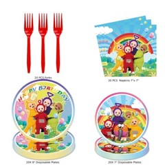 Teletubbies Theme Party Decorations and Utensils -145pcs set For 20 Guests