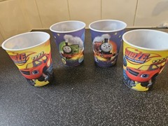 Blaze and Thomas the Tank Plastic Kids Party Cups Everyday Use New and Unused