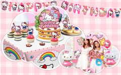 Hello Kitty & Friends Party Decor Sanrio Birthday Supplies Balloons Cake Toppers