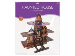 Haunted House Cupcake Stand Halloween Party Supplies Lot (Pack of 2) Cookies New