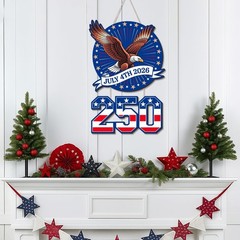 Celebratory 250th Anniversary Eagle Wreath – Perfect for July 4th Festivities