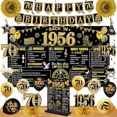 70th Birthday Decorations Kit for Men Women