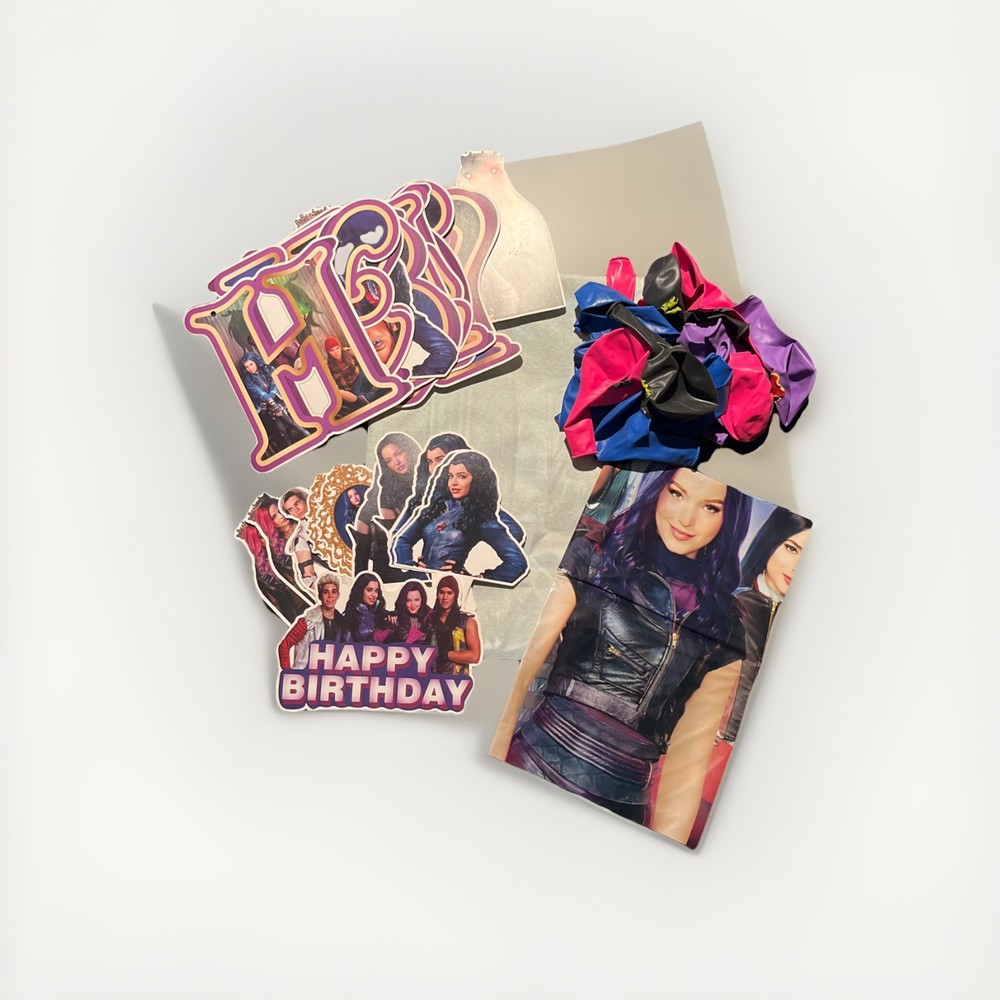 Disney Descendants 3 Birthday Party Supplies 🎈36 Pieces, Balloons, Banners