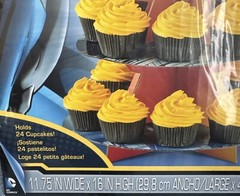 Wilton~BATMAN~Themed Birthday Treat Cupcake Stand Holds 24 Count NEW!!
