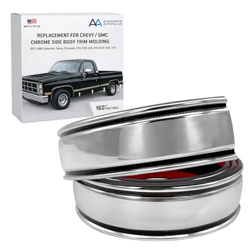 Chrome Side Body Trim Molding Compatible Half Roll – 160″ Chrome 2.25″ (73-88)