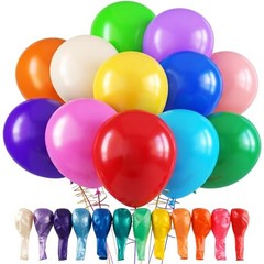 120pcs Rainbow Balloons 12 Inch Assorted Colors Party Decorations Arch Kit