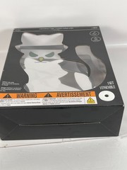 Purple Cat Infinity Mirror LED Tunnel Light 6 hour timer, 12.9″ tall, Tabletop