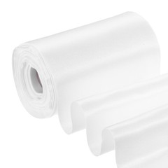 4 Inches x 22 Yards Satin Ribbon Roll Gift Wrapping Ribbon, White