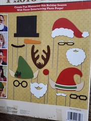 Holiday Photo Booth Props For Holiday Cards Parties Santa Hat Elf Reindeer