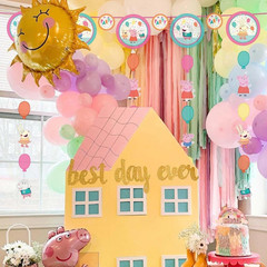 Peppa Pig Confetti Party Hanging String Decoration (48″) – Multicolor Cardboard