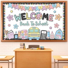 ojustbeok Composition Notebook Bulletin Board Welcome Back to Classroom Decor…