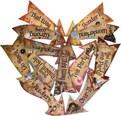 Lightweight Vintage-Style Directional Signs – Pack of 12 for Kids’ Parties