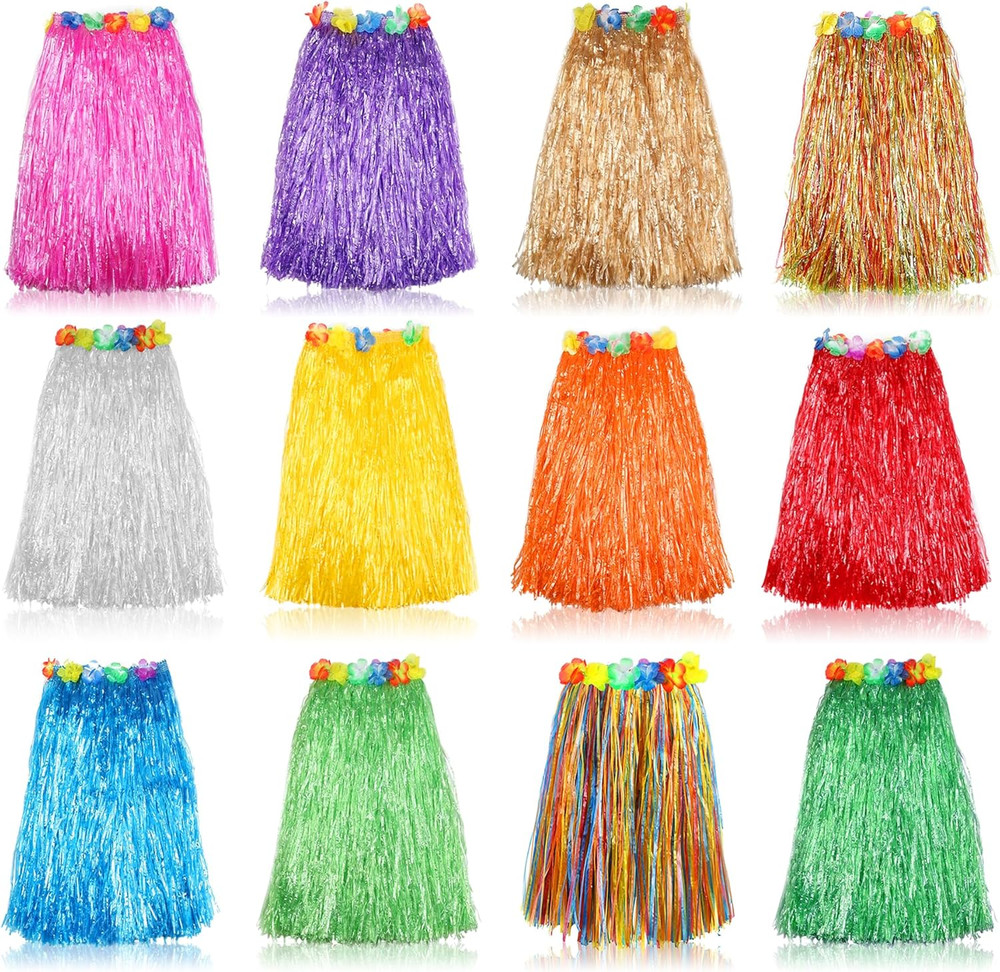 Grass Skirt Hawaiian Luau Hula Skirts Party Decorations Favors Supplies Grass Sk