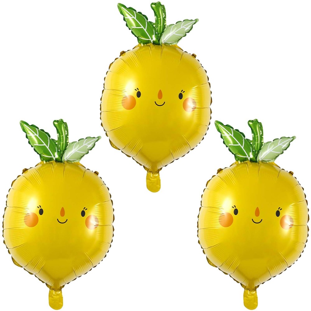 , Lemon Balloons Summer Balloon Fruit Foil Balloons for Fruit Lemon Themed Bi…