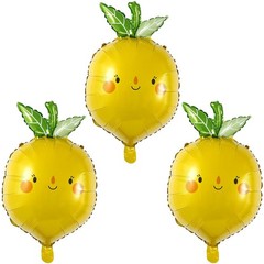 , Lemon Balloons Summer Balloon Fruit Foil Balloons for Fruit Lemon Themed Bi…