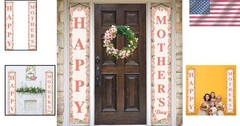 Elegant Pink Rose Floral Banner for Mother’s Day – Ideal for Parties and Decor