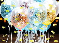 200Pcs 2025 Confetti New Year Table Decor Glitter Confetti Christmas Confetti fo