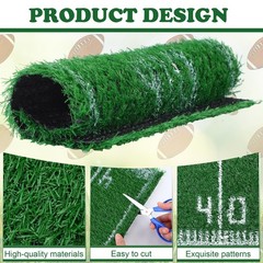 8 Pcs Football Grass Placemats Table Centerpieces Decoration 12 x 12 Inch Art…