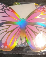 New Butterfly 36pc Party Decorations Fairy Garden (18pair) Iridesent Multi-size