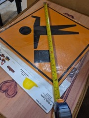 Beistle Construction Sign Cutouts 4 Count Multicolor Functional Standard 55081