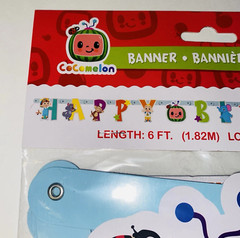 Cocomelon Happy Birthday Jointed Banner 6ft Play Time Great For A Birthday Party