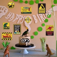 13 pcs Dinosaur Birthday Party Supplies, Dinosaur Party Decorations for Boys …
