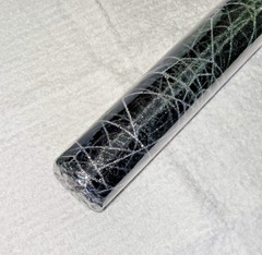 Hobby Lobby Halloween Crafts Organza Web Fabric Silver Black 18″ x 10 yds. NIP