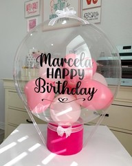 24 Inch Bobo Balloons, 15PCS Bubble Clear Balloons Helium Style Large Transparen
