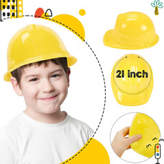 72 Pcs Construction Vest for Kids Construction Dressing up Supplies Including 24