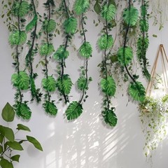 27 Pcs Jungle Vines Decorations – 10ft Artificial Rattans & Palm Leaves for Safa