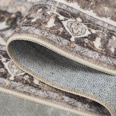 Washable Kitchen Runner Rug – 2×6 Hallway Distressed Mats 2×6, Beige