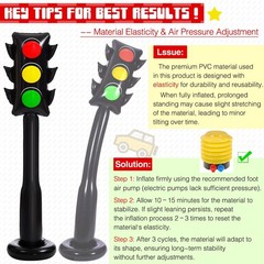 2 Pack 59 Inch Jumbo Inflatable PVC Traffic Light Balloons Racing Car Birthda…