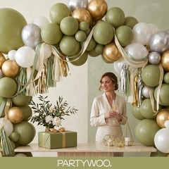 Sage Green Balloons 85pcs Different Sizes of 18 12 10 5 Inch Olive Boho Green…