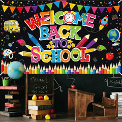 Welcome Back to School Banner Backdrop | Classroom Decorations, School Supplies