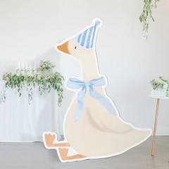 One Silly Goose Party Decorations 1st Birthday Silly Goose Blue Striped Style