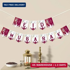 OLEEK eid mubarak banner- eid decorations for home 2026 – eid mubarak decoration