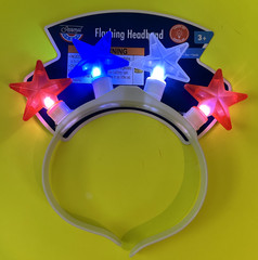 4th of July Light Up Star Headband Flashing Lights Memorial Labor Day Fast Ship