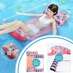 Pool Hammock,Inflatable Water Hammock for Adult, Fabric Mesh Floating up to 300