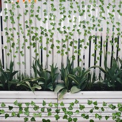 Fake Vines for Room Decor(12 Pack 84 Feet) Aesthetic 84FT 12PCS Vines, Green