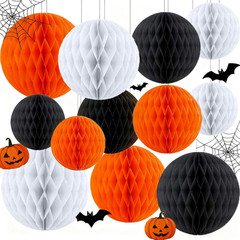 12Pcs Pastel Hanging Honeycomb Balls Decorations Party Decoration Rainbow Birthd