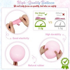 Bear Gender Reveal Decorations – 158pcs Pink Blue Balloon Garland Kit, 4pcs B…