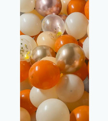 High Quality Baloons 50pcs Orange and Apricot Balloons, 12 Inch Party Baloons .
