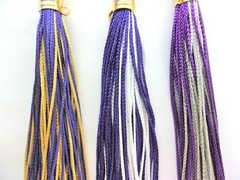 2025 2026 GRADUATION TASSEL & YEAR CHARM, 1 & 2 TONE, RED WHITE BLUE, RAINBOW