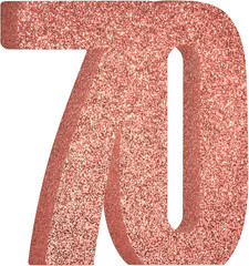 70th Birthday Decorations for Women70th Anniversary DecorationsRose Gold Glit…