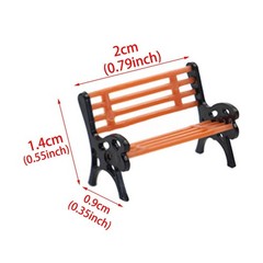 Model Train HO TT/Scale 1:87 Bench/ Chair Settee Street/ Park Layout 10pcs / New