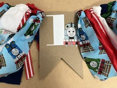 Thomas the Tank Engine 1st Birthday Highchair Banner 